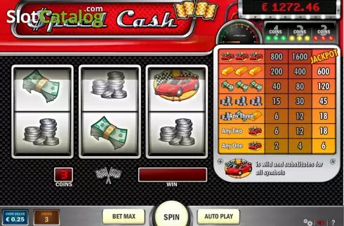 画面2. Speed Cash (スピード・キャッシュ) カジノスロット
