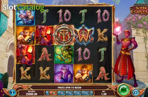 Game Screen. Tales of Mithrune Syn’s Fortune slot