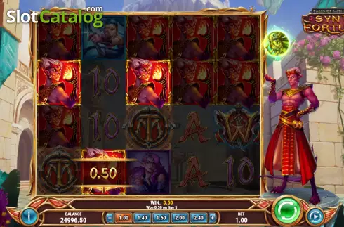 Win Screen. Tales of Mithrune Syn’s Fortune slot