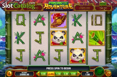 Game Screen. Pandastic Adventure slot