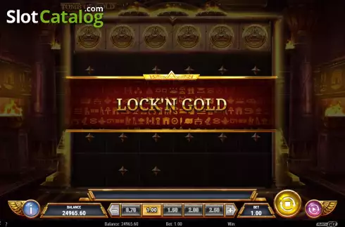 Hold and Win Bonus Gameplay Screen 2. Tomb of Gold slot
