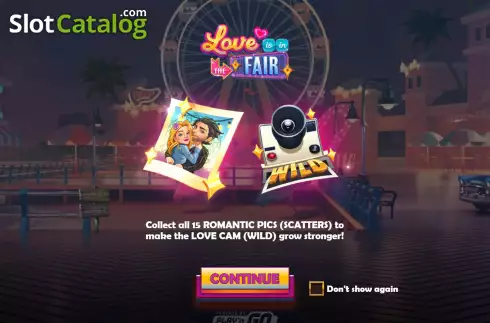 Start Screen. Love is in the Fair slot