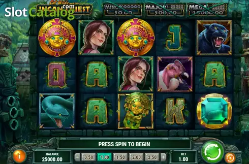 Game Screen. Cat Wilde and the Incan Quest slot