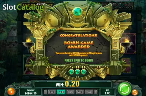 Bonus Game Win Screen 2. Cat Wilde and the Incan Quest slot