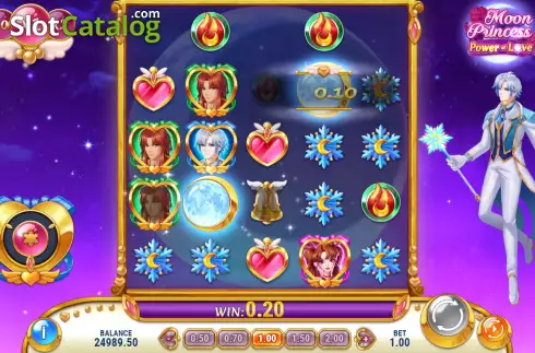 Win Screen. Moon Princess Power of Love slot