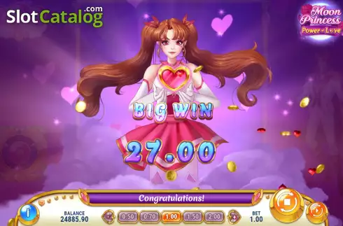 Win Screen 3. Moon Princess Power of Love slot