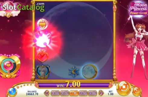 Free Spins Win Screen. Moon Princess Power of Love slot