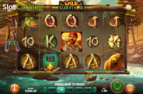 Game Screen. Wild Survivor slot