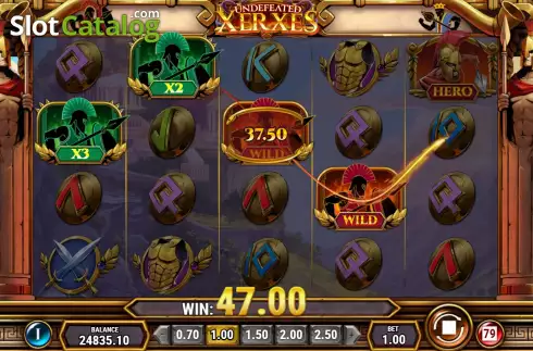 Bildschirm6. Undefeated Xerxes slot