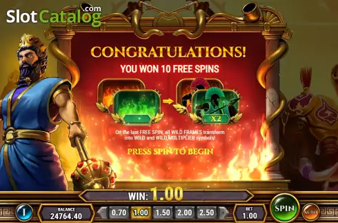 Free Spins Win Screen 2. Undefeated Xerxes slot