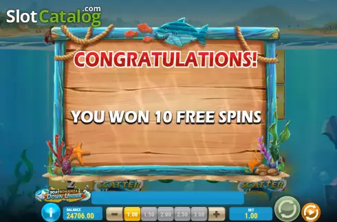 Free Spins Win Screen 2. Boat Bonanza Down Under slot