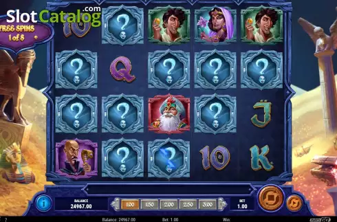 Free Spins Win Screen 4. Mystery Genie Fortunes of the Lamp slot