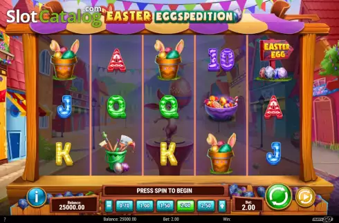 Bildschirm2. Easter Eggspedition slot