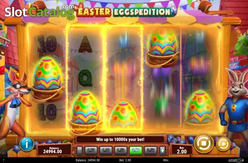 Écran7. Easter Eggspedition Machine à sous