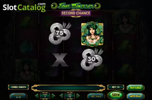 Free Spins Win Screen. Jade Magician slot