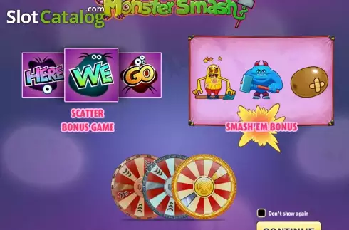 Bildschirm 1. Monster Smash slot