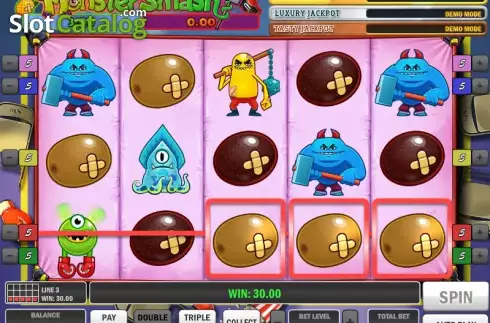 Bildschirm 3. Monster Smash slot