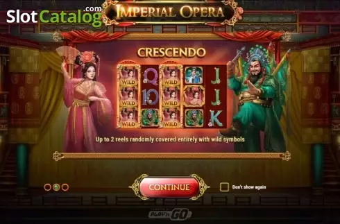 Intro Game screen 2. Imperial Opera slot