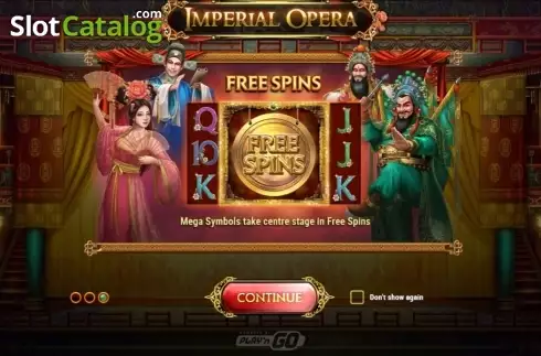 Intro Game screen 3. Imperial Opera slot
