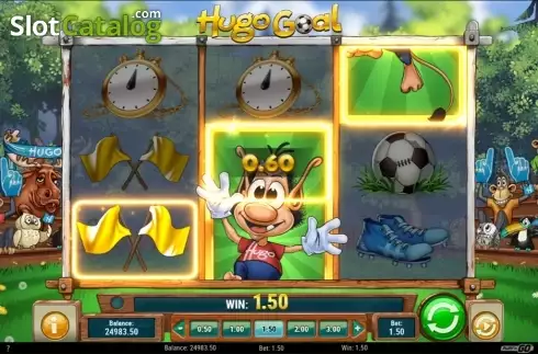 Bildschirm6. Hugo Goal slot