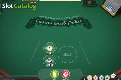 Game Screen 1. Casino Stud Poker (Play'n Go) slot