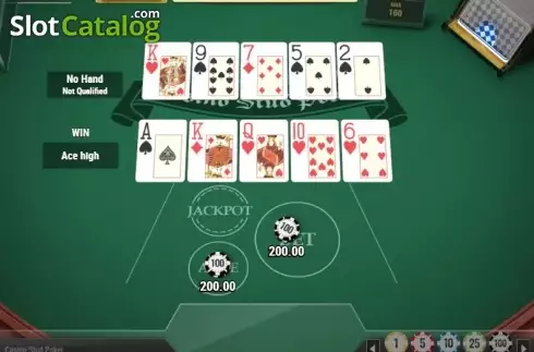 Écran4. Casino Stud Poker (Play'n Go) Machine à sous