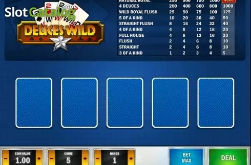 画面2. Deuces Wild MH (Play'n Go) カジノスロット