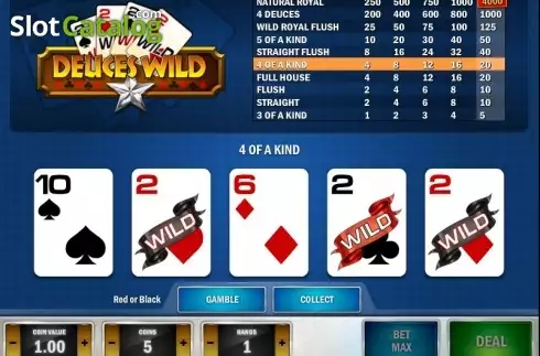 Win Screen. Deuces Wild MH (Play'n Go) slot