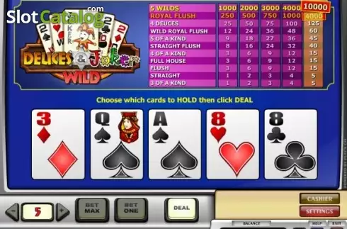Game Screen 1. Deuces and Joker Wild (Others) slot