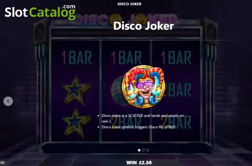 Ekran5. Disco Joker yuvası