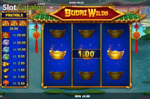 Win screen. Budai Wilds slot