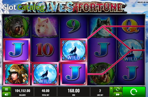 Bildschirm3. Wolves of Fortune slot