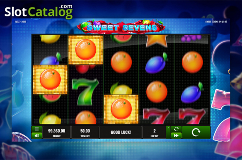 Bildschirm5. Sweet Sevens slot