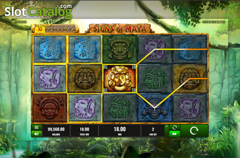 Bildschirm3. Signs of Maya slot
