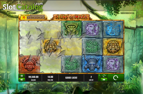 Bildschirm4. Signs of Maya slot