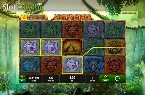 Bildschirm5. Signs of Maya slot