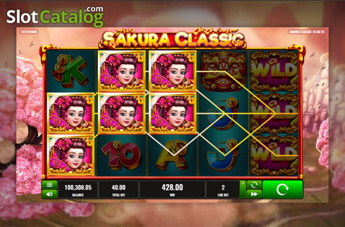 Bildschirm3. Sakura Classic slot