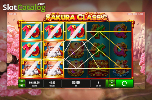 Game workflow 4. Sakura Classic slot