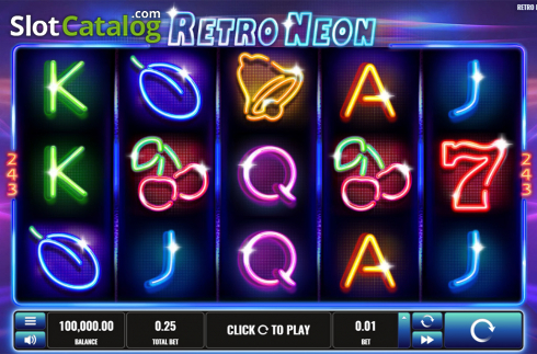 Bildschirm2. Retro Neon slot
