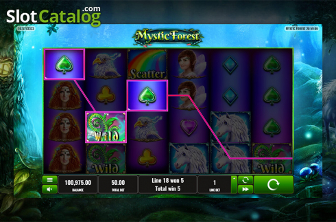 Game workflow 4. Mystic Forest (Playreels) slot