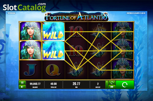 Bildschirm3. Fortune of Atlantis slot