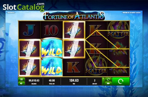 Game workflow 2. Fortune of Atlantis slot