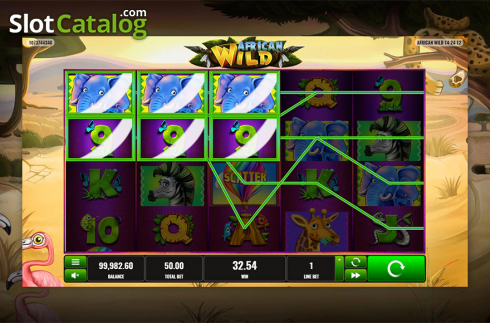 Bildschirm3. African Wild (Playreels) slot