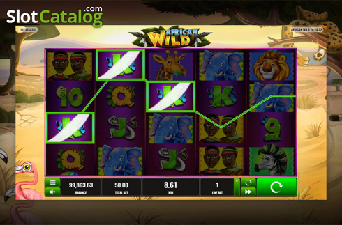 Bildschirm4. African Wild (Playreels) slot
