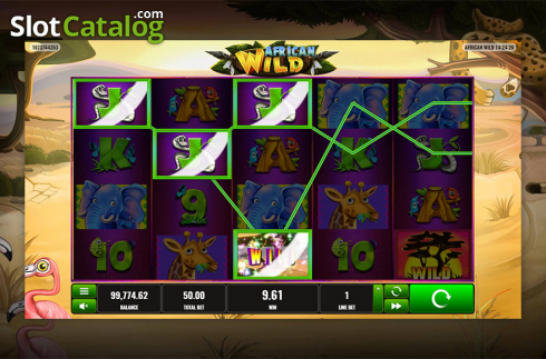 Bildschirm5. African Wild (Playreels) slot