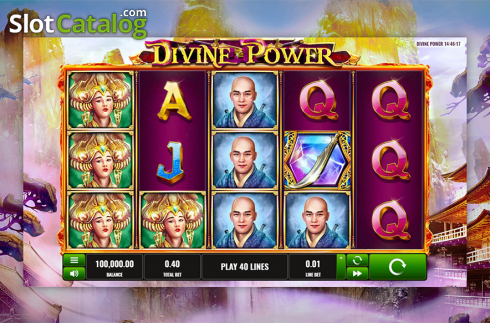 Bildschirm2. Divine Power slot
