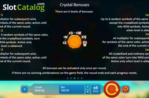 Captura de tela8. Crystal Crush (Playson) slot
