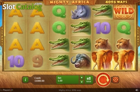 Reel Screen. Mighty Africa slot