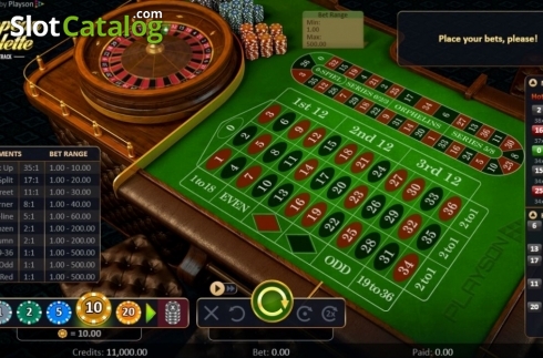 Game Screen 1. Roulette with Track slot