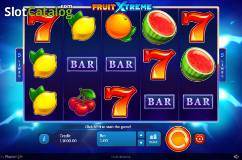 画面2. Fruit Xtreme (フルーツ・Xトリーム) カジノスロット
